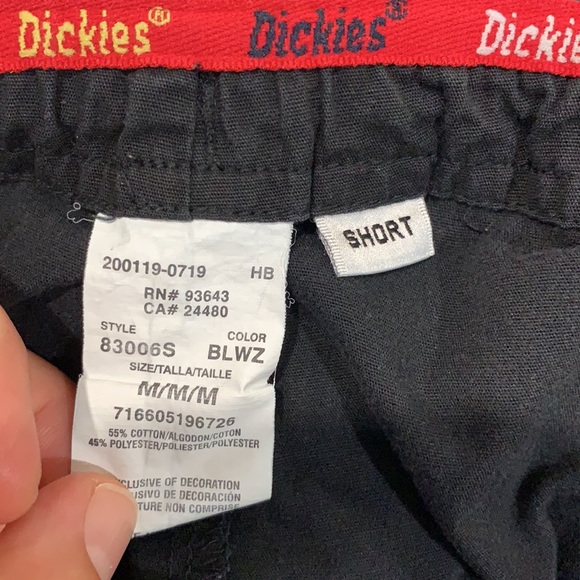 Men’s Dickies Medium Black Scrub Pants - Short - Picture 3 of 4